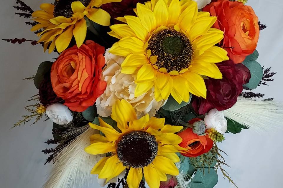 Sunflower Cascade Bouquet