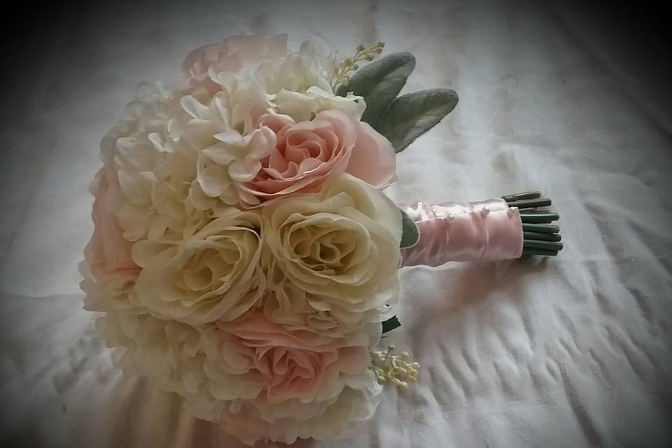 Spring Brides Cluster Bouquet