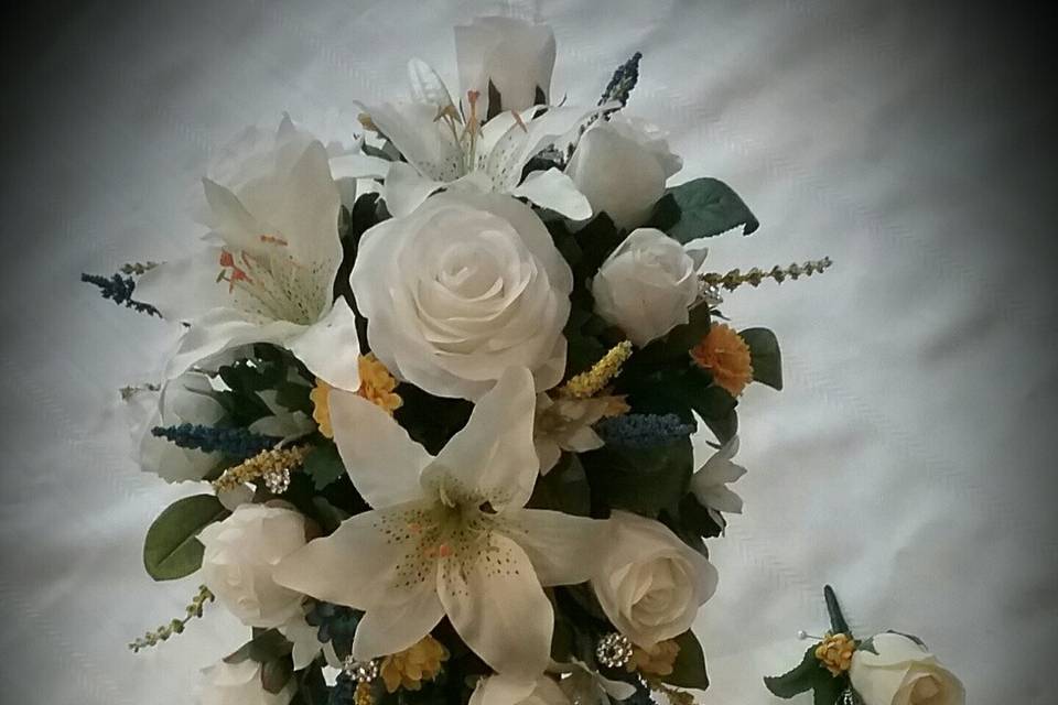 Lily Rose Cascage Bouquet