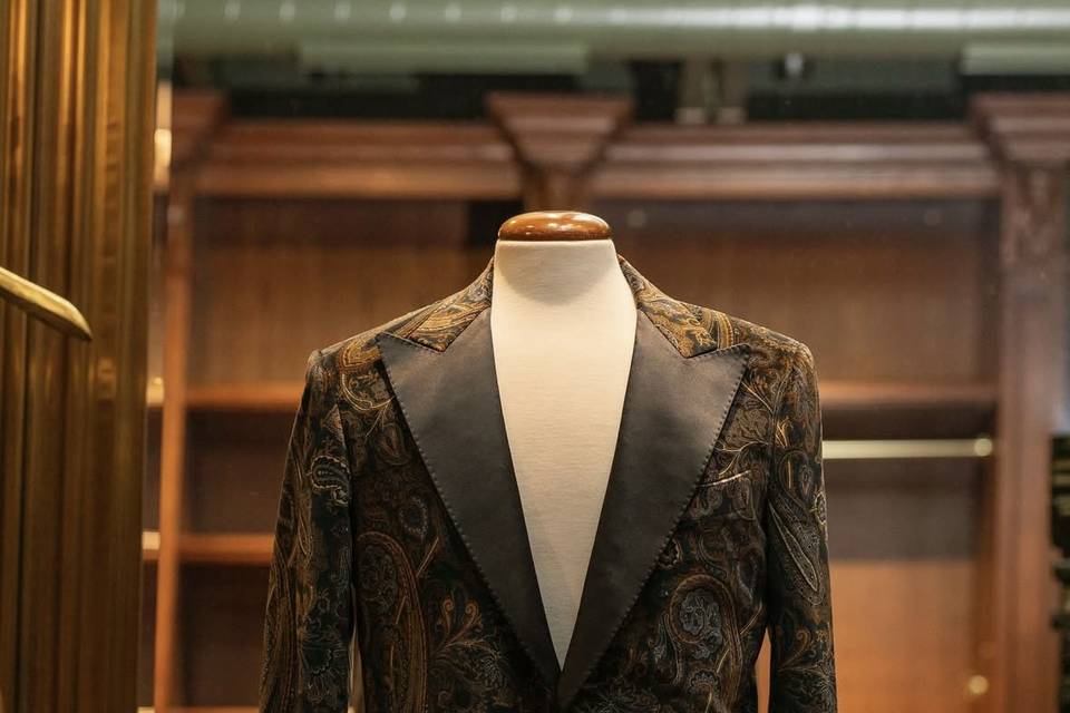 100% Silk Paisley Velvet