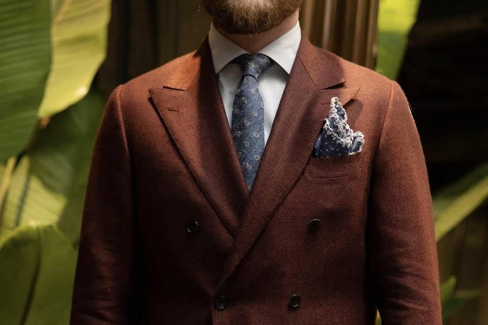 Wool Linen Wedding Suit