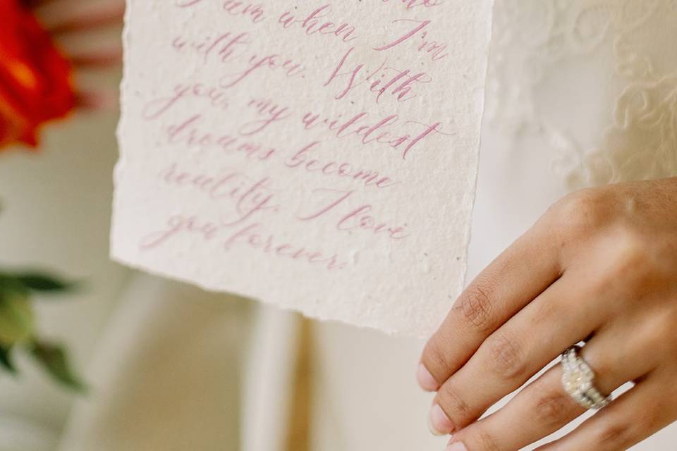 Calligraphy Vows