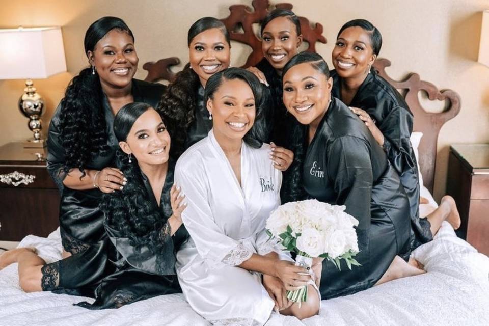 Bridal party makeup