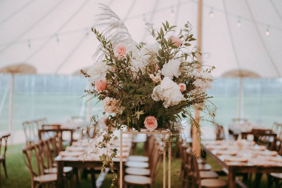 Beautiful tall centerpieces