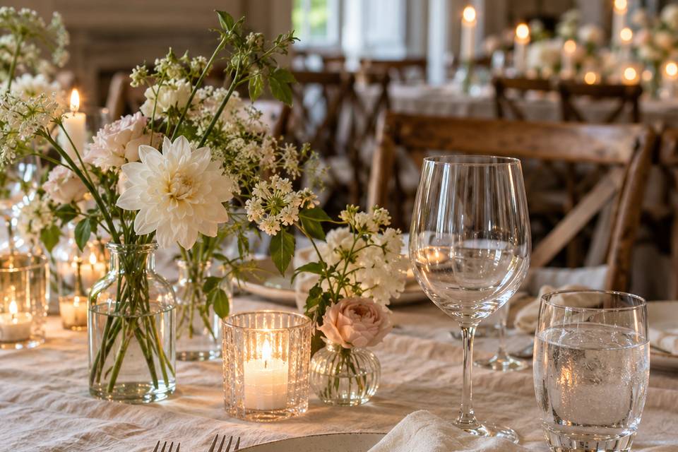 Elegant Candlelight Tablescape