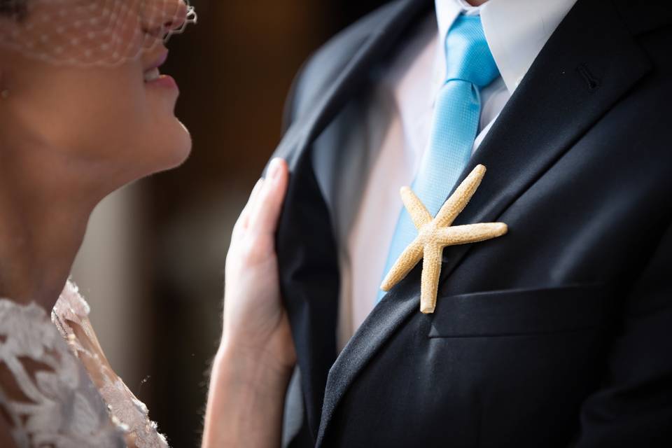 The groom's detail