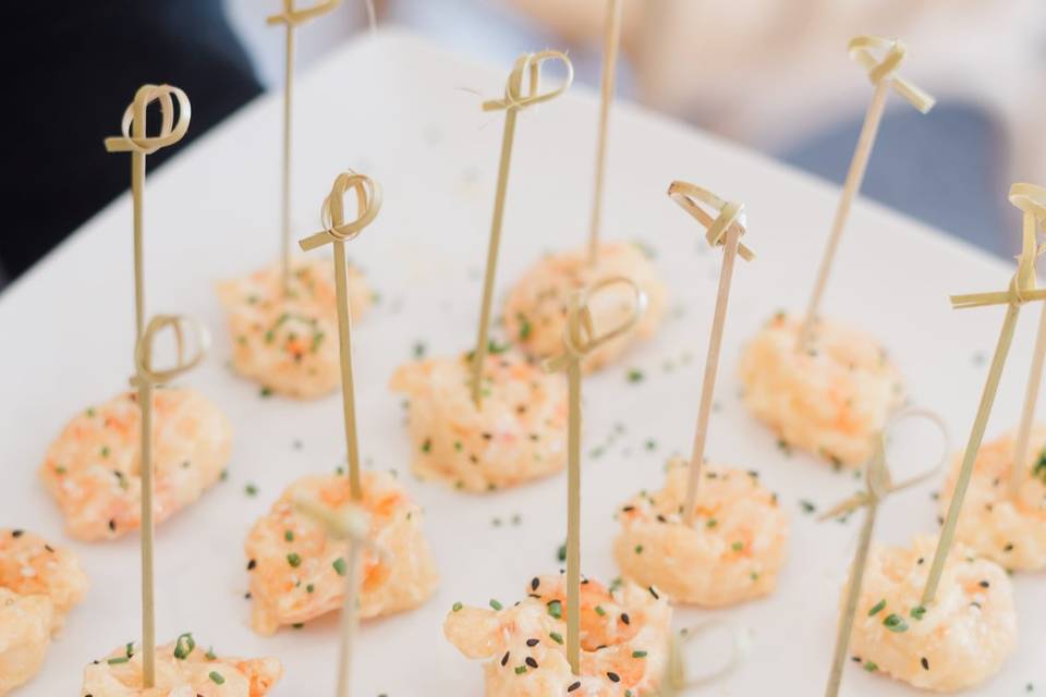 Grand Marnier prawns