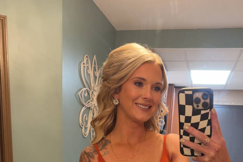 Bridesmaid spray tan