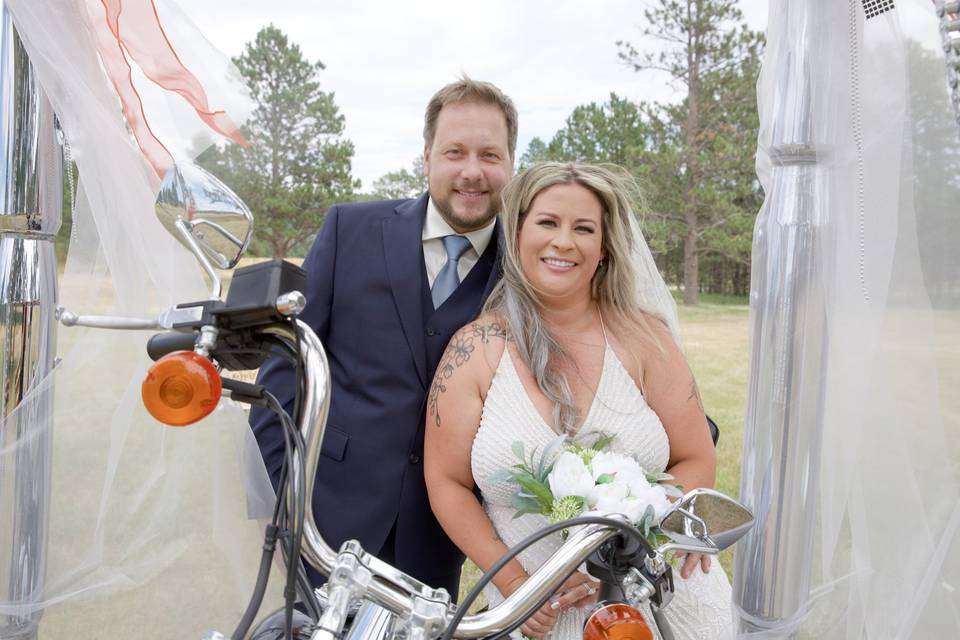 Biker clearance wedding attire