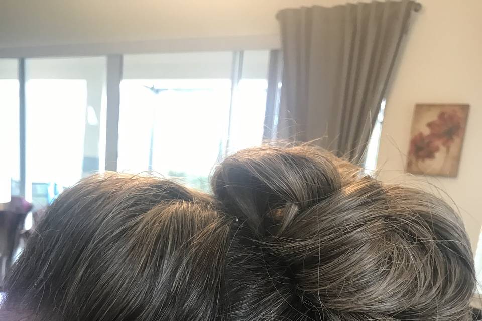 Side view updo