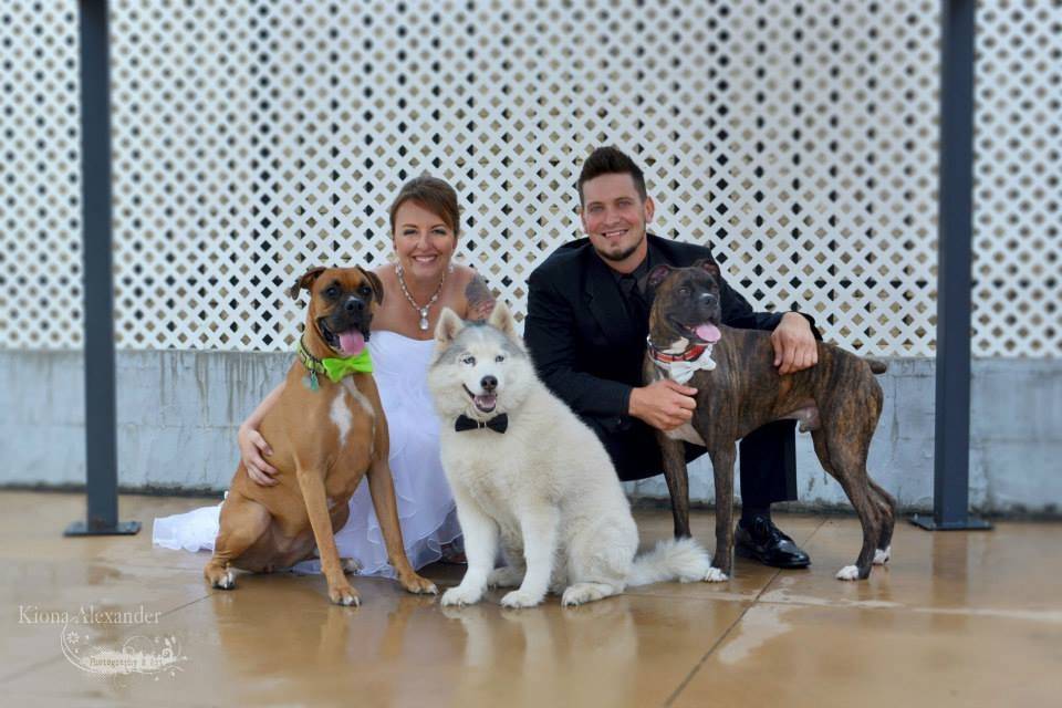 Couple with their pets