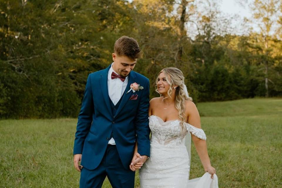 Navy Suit Couples Picture
