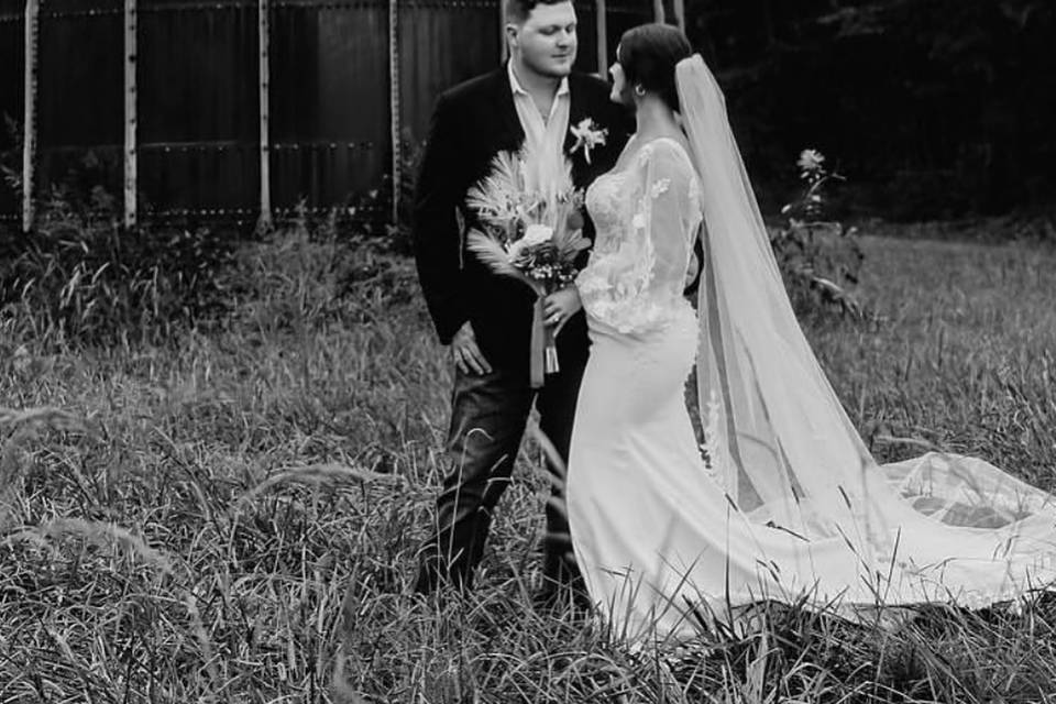 Groom in Jeans and Suit