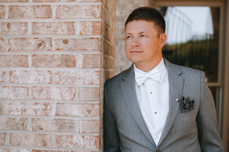 Grey Groom Suit