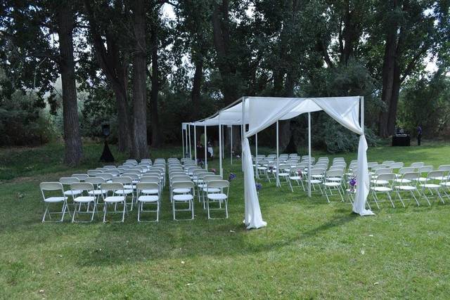 Wedding ceremony area