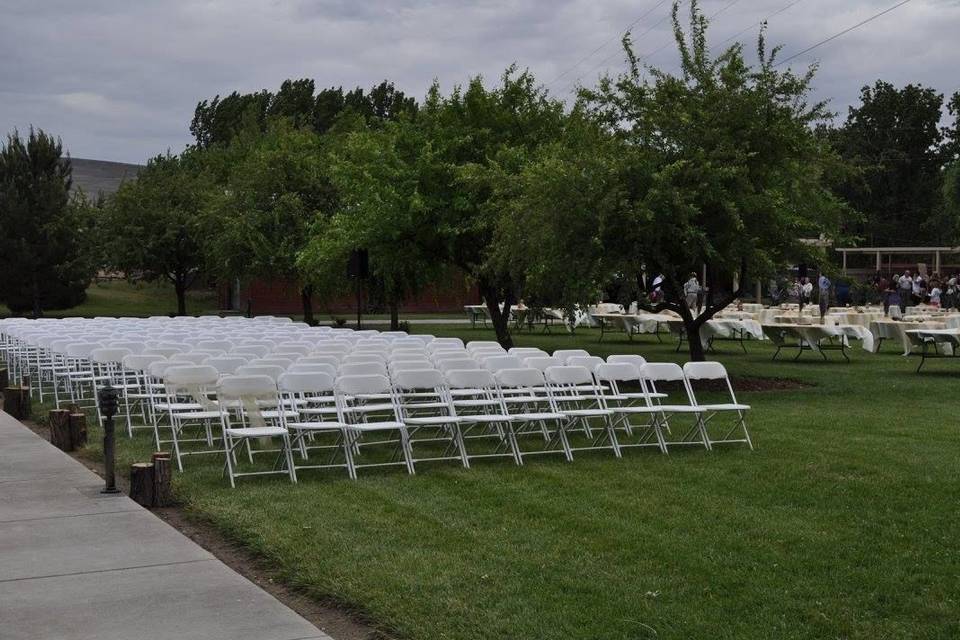 Wedding ceremony area