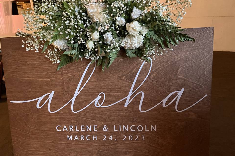 Always Aloha at my weddings