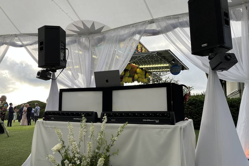 Florals for the DJ Booth