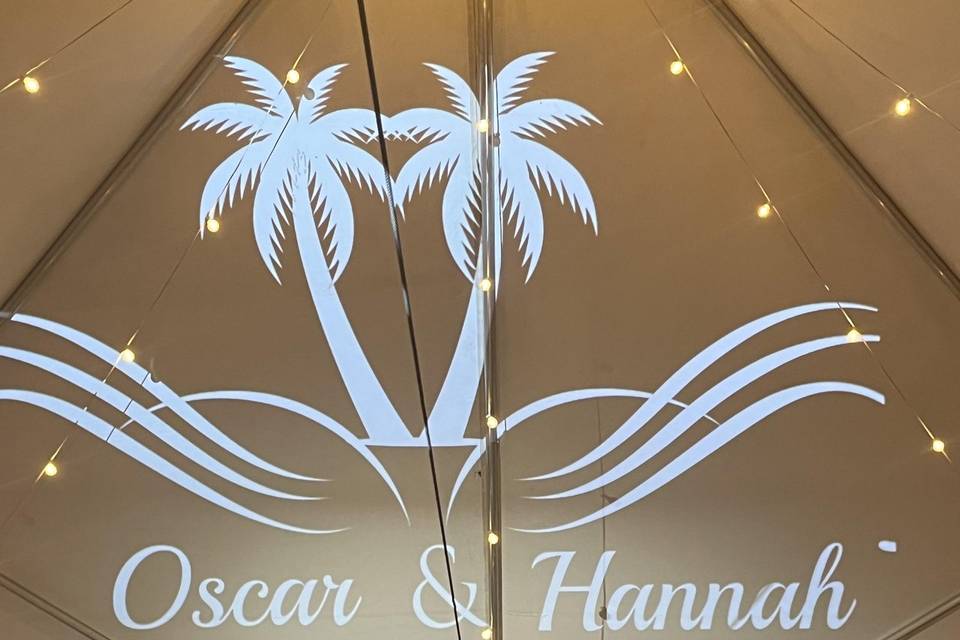 Custom monogram & lights