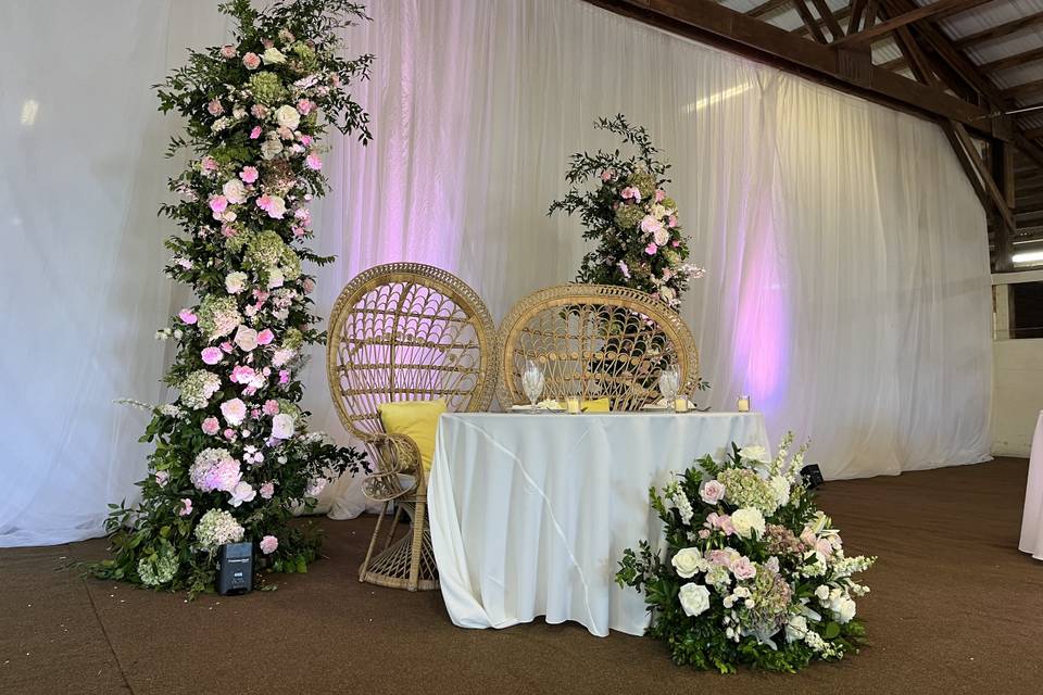 Sweetheart Table Lighting