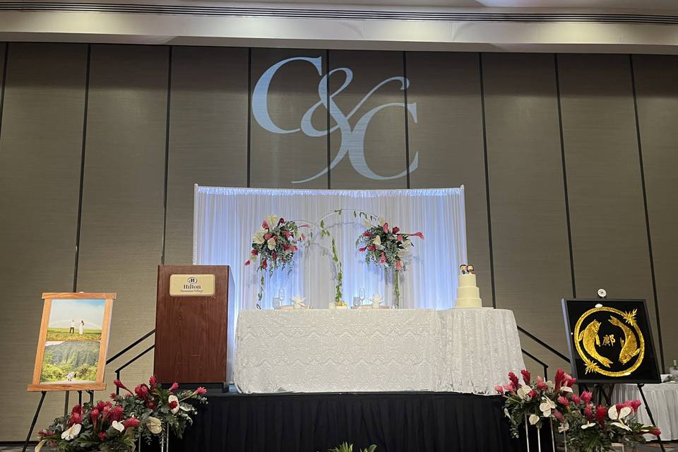 Stage Uplights & Monogram