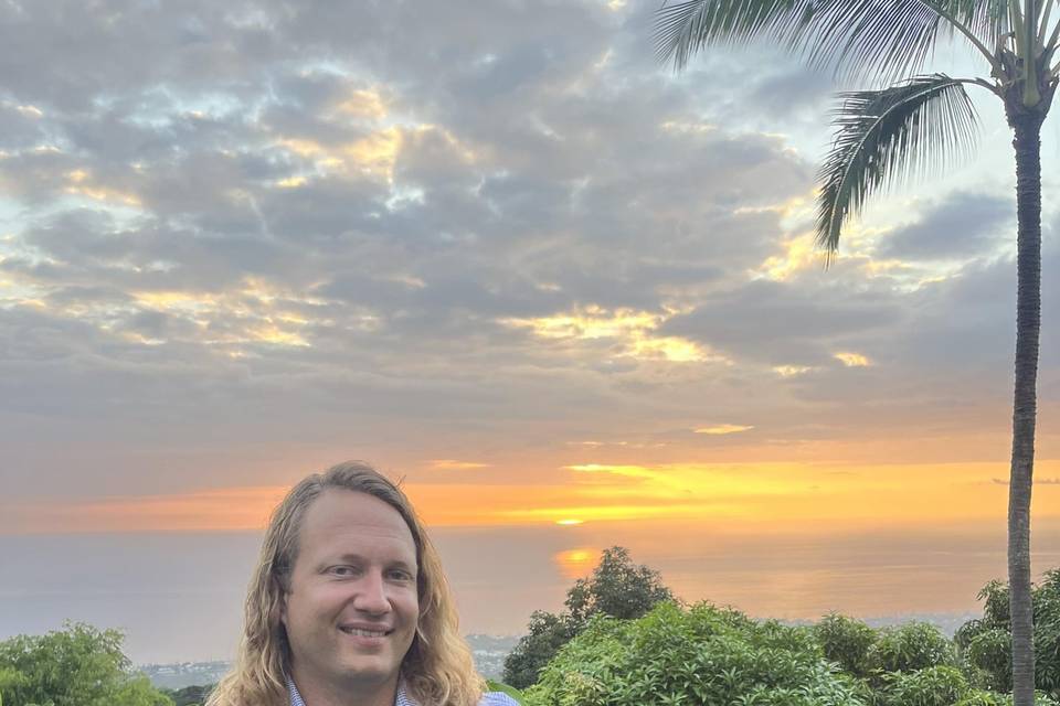 Kona Wedding Sunset