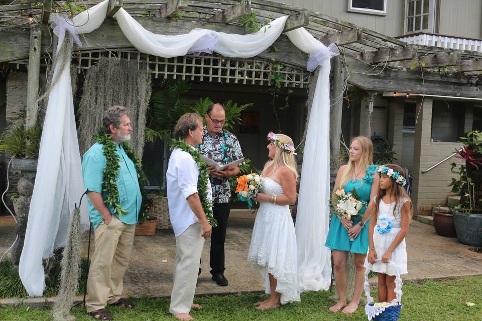 Bob and Sandie make it official
Private residence in Kailua