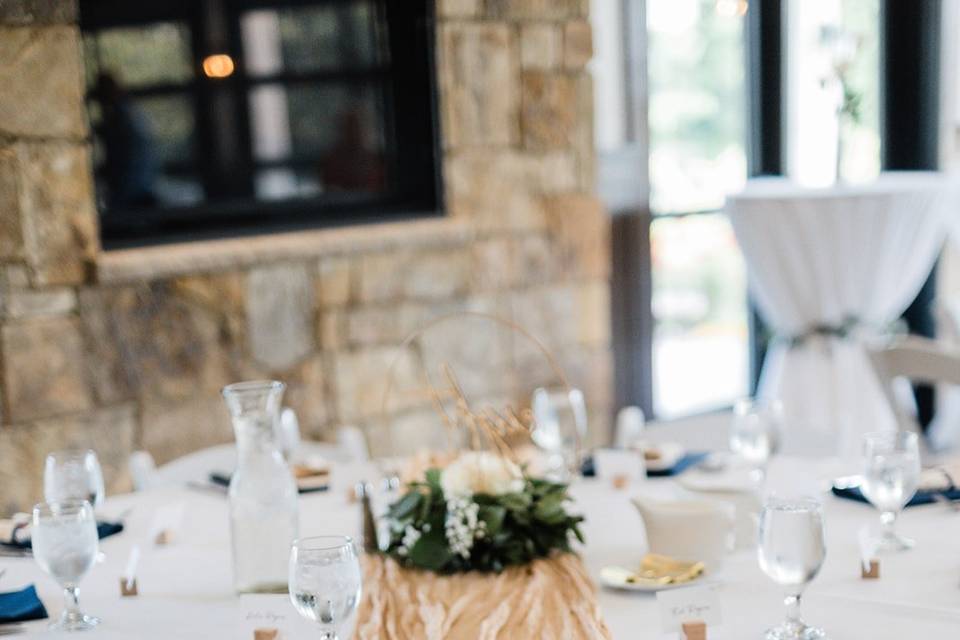 Reception Table Setting