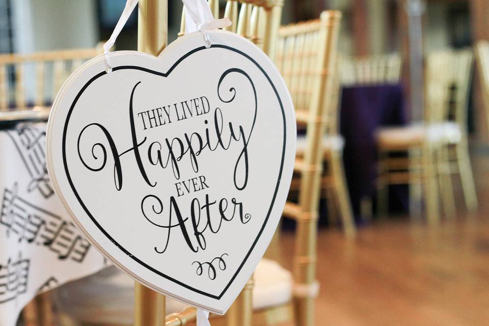 Wedding signage