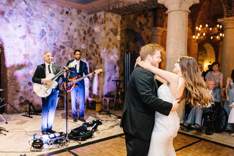 Playing for the newlyweds' first dance