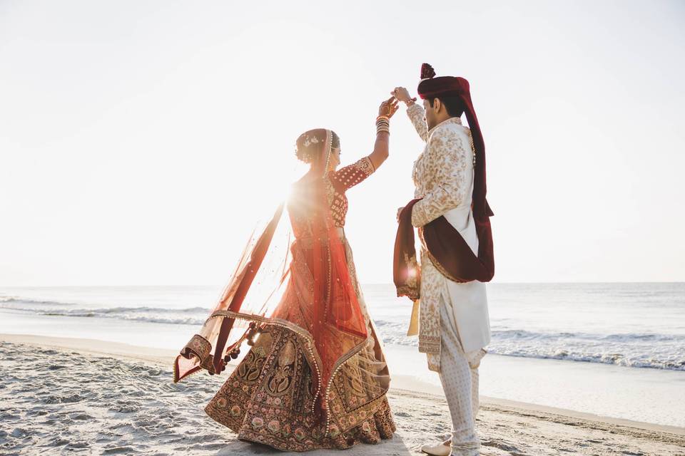 Bride and Groom Beach