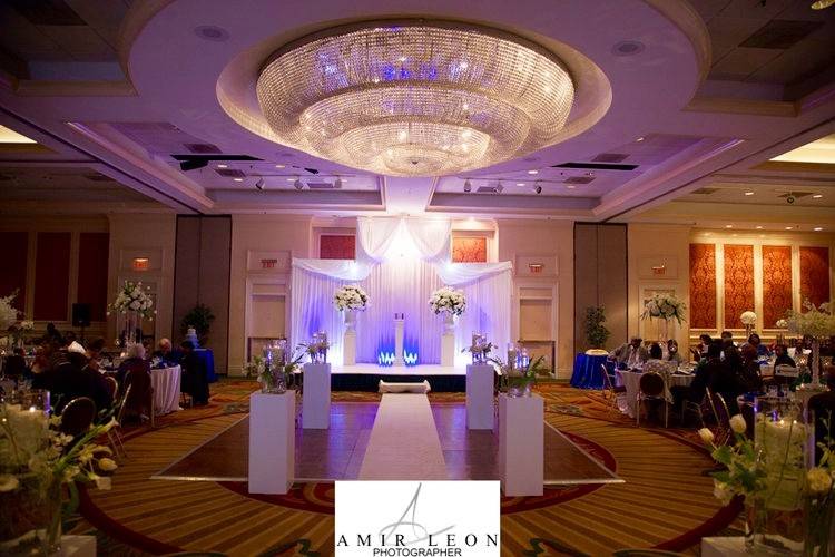 Wedding reception area