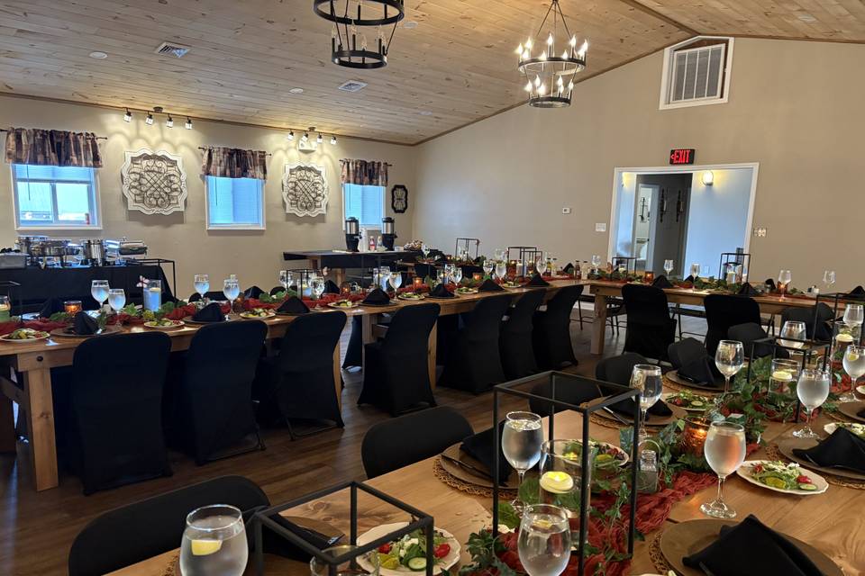 Water glass setting