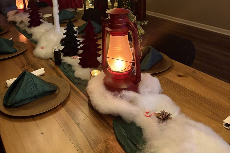 Red lanterns for ambiance