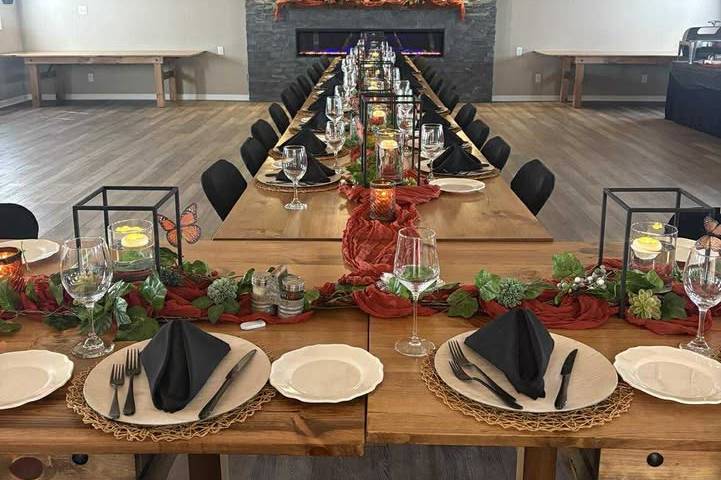 Wood Tables that seat 10