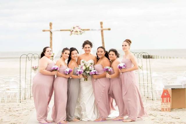 Blush pink dresses