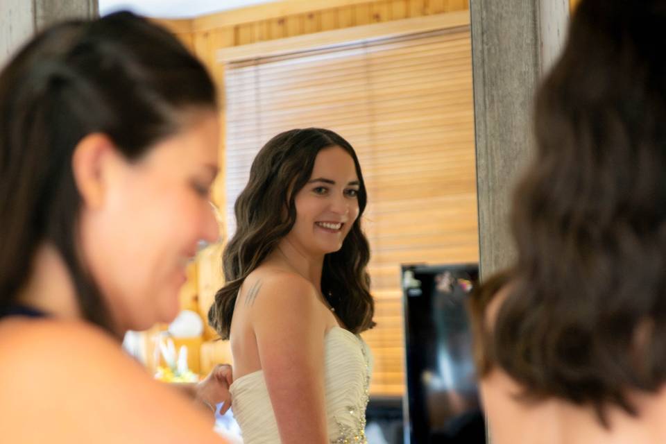 Private bridal suite