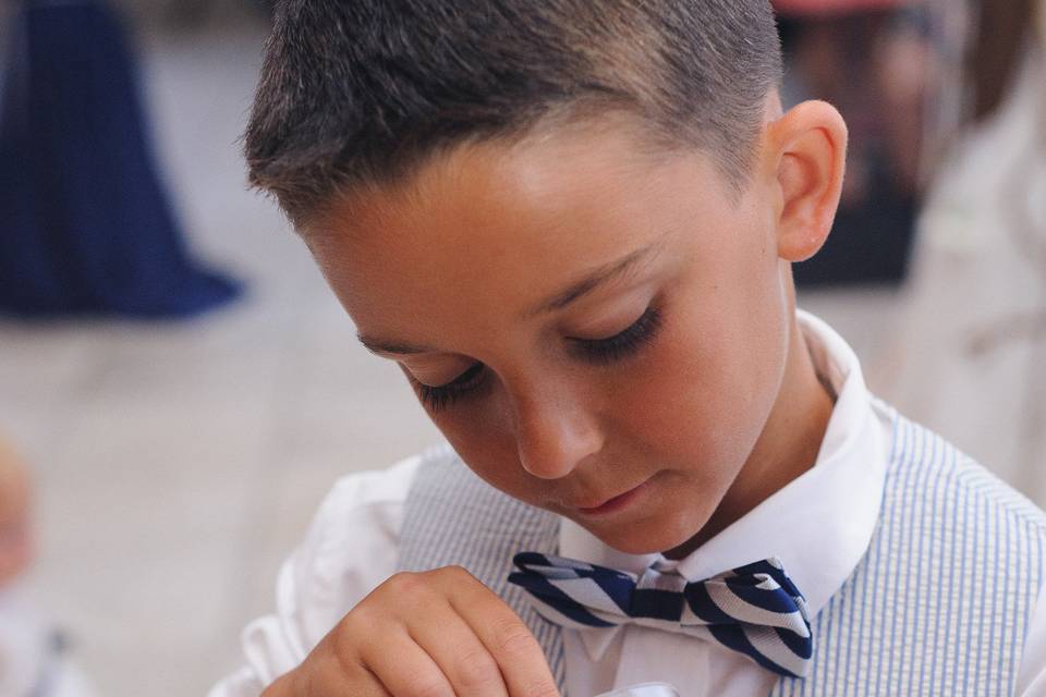 Kid at the wedding