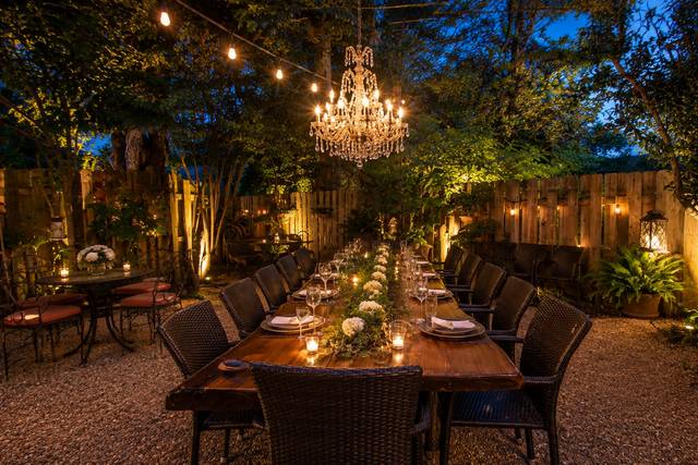 Rehearsal dinner in the garden