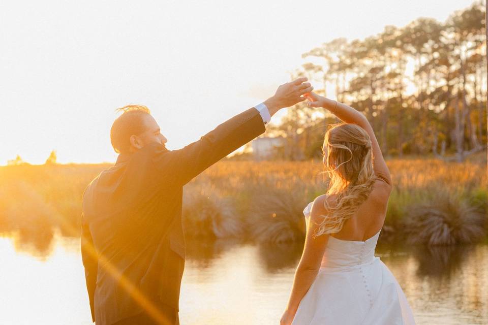Waterfront wedding
