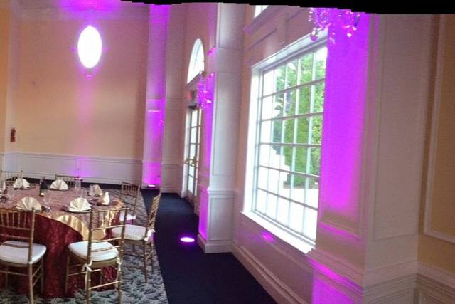 Indian Sangeet Setup - Dj - Sound - Uplighting - Basic Mc Moving Heads Dance Floor Lights  provided by WWW.BMCPRODJS.COM