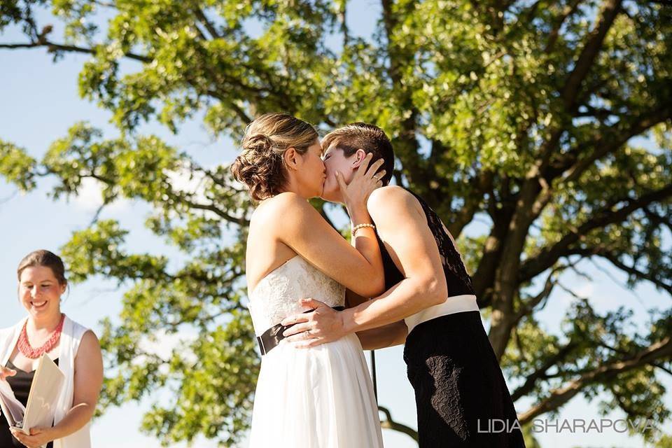 Ceremony in the woods