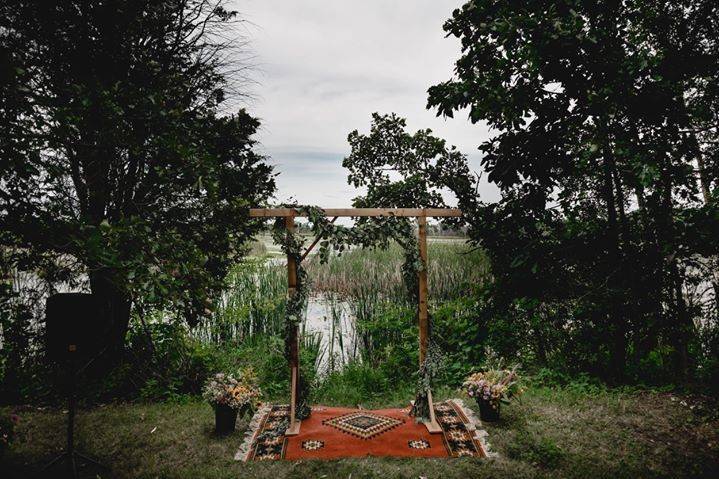 Ceremony in the woods