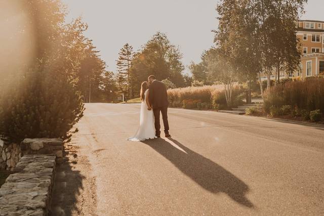 First walk as newlyweds
