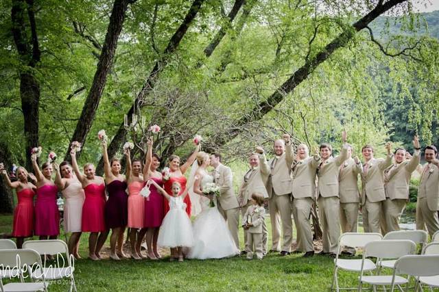 Couple with guests