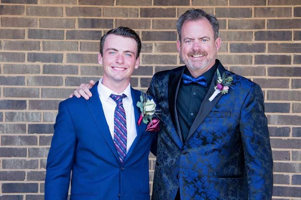 Dad with his son as Best Man