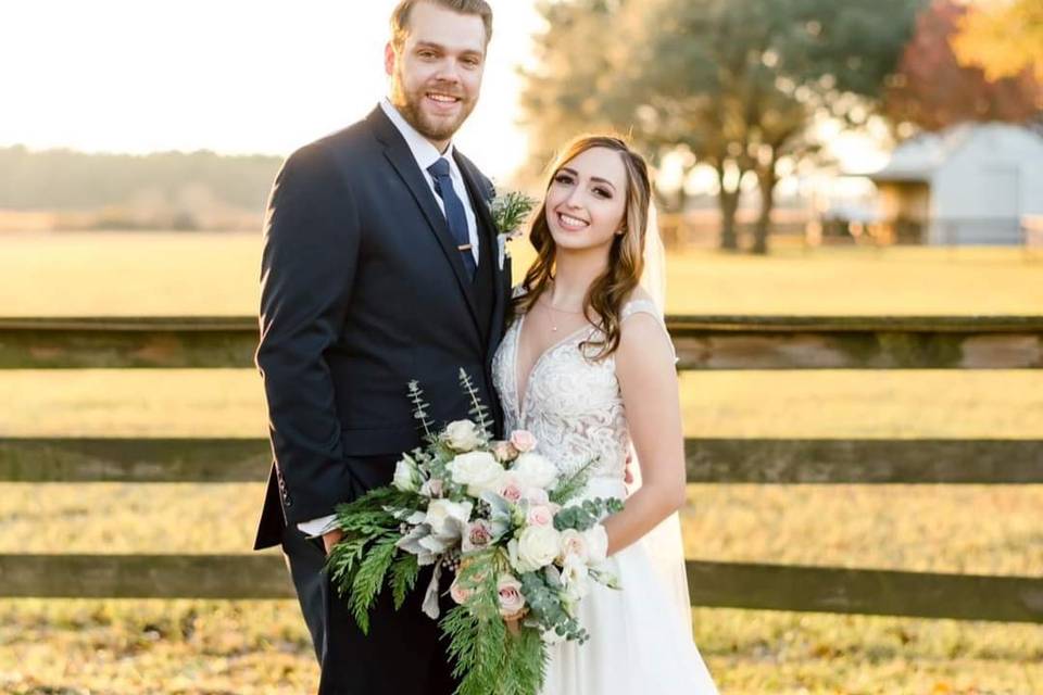 Country wedding in December