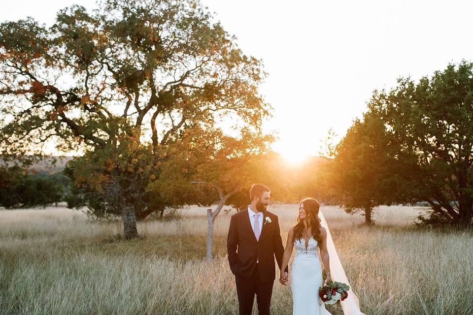 A stroll at sunset