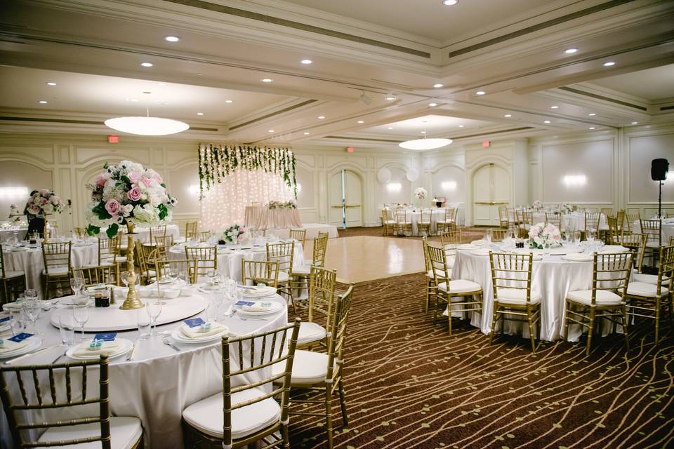 Elegant ballroom decor