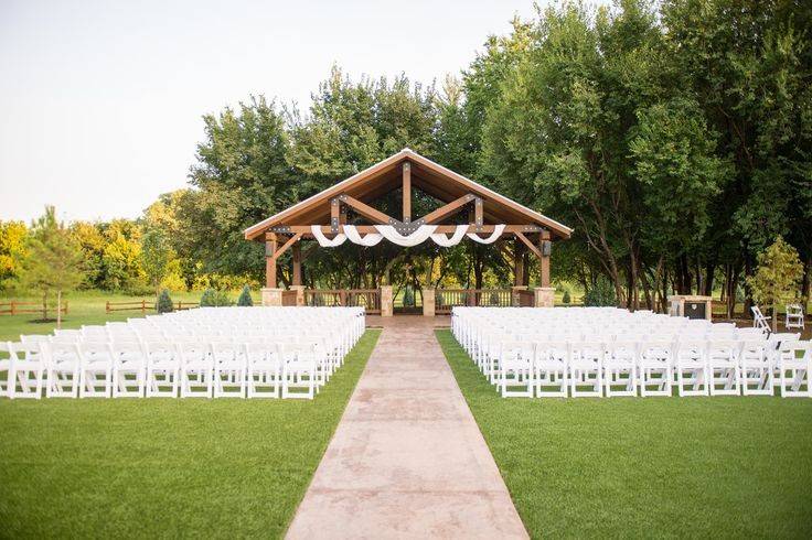 Outdoor ceremony view